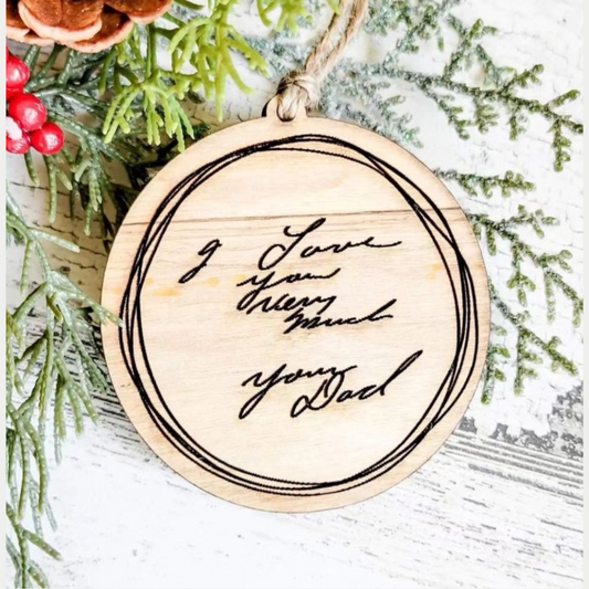 Handwritten Ornament